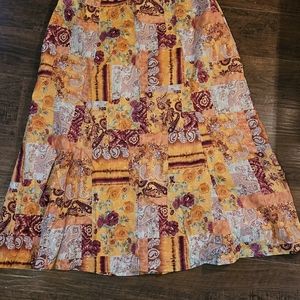 NWT CJ Banks Long Summer Skirt Sz 20W Dressy Boho Modest.    12